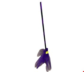 Temático Halloween - Vassoura Tule Roxo 90cmA