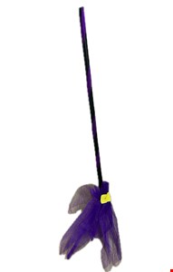 Temático Halloween - Vassoura Tule Roxo 90cmA