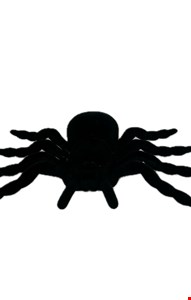 Temático Halloween - Aranha em Veludo Preta 15cmC 20cmL