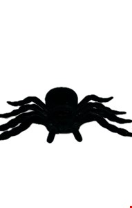 Temático Halloween - Aranha em Veludo Preta 10cmC 15cmL 