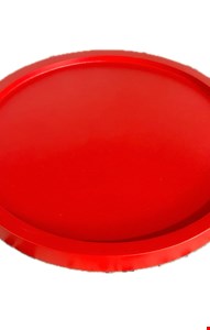 Bandeja Redonda MDF Vermelho 18cmD 