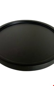 Bandeja Redonda MDF Preta 18cmD 