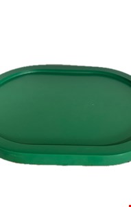 Bandeja Oval MDF Verde 19cmL