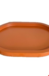 Bandeja Oval MDF Terracota 19cmL