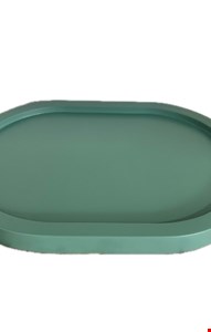 Bandeja Oval MDF Verde Sálvia 19cml