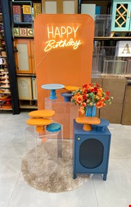 Decoração Adulto - Azul & Laranja I