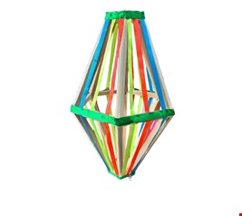 Temático São João - Balão Vazado Pinus com Fitas M