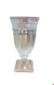 Vaso Vidro Transparente Cristal 32cmA 14cmD 