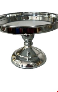 Suporte Balaustre Espelhado Fundo Prata 21cmD 15cmA
