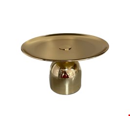 Suporte Dourado Pé Redondo 23cmD 15cmA