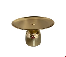 Suporte Dourado Pé Redondo 23cmD 15cmA