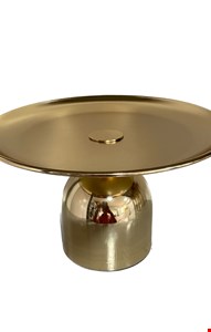 Suporte Dourado Pé Redondo 23cmD 15cmA