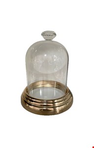 Cúpula Diamante Espelhada Dourada 20cmA 16cmD
