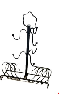 Suporte para Xícaras Ferro Marrom 40cmA