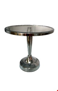 Suporte Gota Prata Metal Com Vidro 24cmA 25cmD