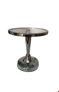 Suporte Gota Prata Metal Com Vidro 22cmA 20cmD
