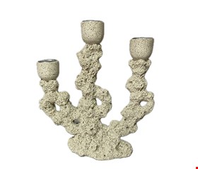 Porta Vela Coral Triplo 20cmA