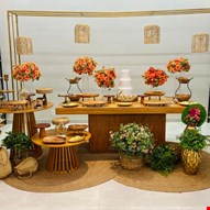 Decoração Adulto - Casamento Madeira & Dourado II DCK