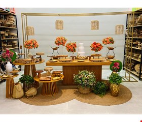 Decoração Adulto - Casamento Madeira & Dourado II