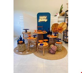 Decoração Adulto - Azul & Laranja II