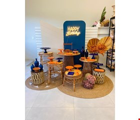 Decoração Adulto - Azul & Laranja II