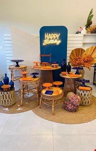 Decoração Adulto - Azul & Laranja II
