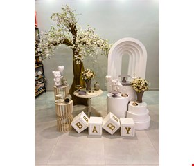 Decoração Infantil - Chá Revelação Branco 