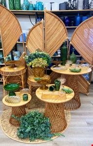 Decoração Adulto - Vime, Dourado e Verde III