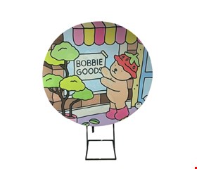 Painel redondo tecido sublimado bobbie goods 1,50cmD