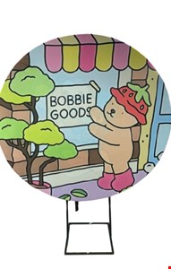 Painel redondo tecido sublimado bobbie goods 1,50cmD