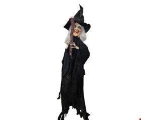 Temático Halloween - Bruxa Com Vassoura Sonora 1,67cmA