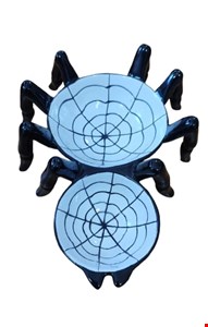 Temático Halloween - Petisqueira Aranha Preta 21cmC 