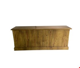 Balcão Madeira Ripado 2mL x 80cmA 