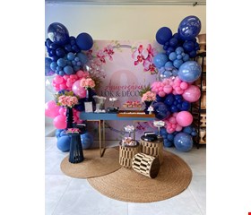 Decoração Adulto - Azul, Prata e Rosa Pink II