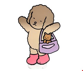 Temático Bobbie Goods - Placa Cachorro Momo P
