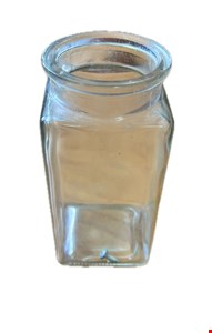 Vaso Vidro Quadrado boca Redonda M