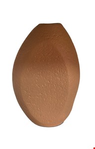 Vaso Orgânico Texturado Bege / Terracota 24cmA