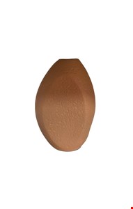 Vaso Orgânico Texturado Bege / Terracota 24cmA