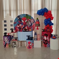 Kit Infantil Luxo - Homem Aranha e Seus Amigos XVIII DCK
