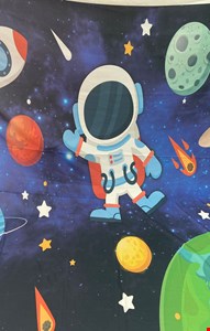 Painel Tecido Sublimado Retangular Galáxia / Astronauta cmA cmC