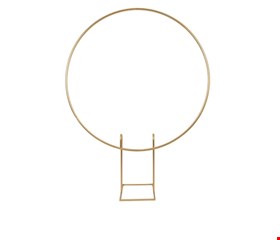 Painel Redondo Desmontável Dourado Ferro 1,50cmD 