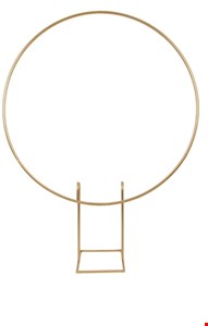 Painel Redondo Desmontável Dourado Ferro 1,50cmD 