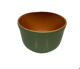 Cumbuca Barro Marrom e Verde 1L