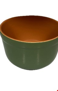 Cumbuca Barro Marrom e Verde 1L