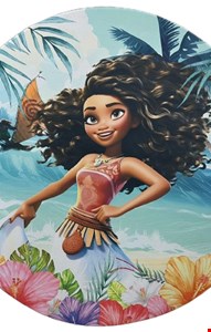 Painel Redondo Tecido Sublimado - Moana Adulta 1,50mD