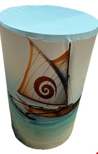 Capa Cilindro - Barco da Moana Adulta G 80cmAx50cmD