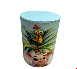 Capa Cilindro - Galo e Porco da Moana Adulta M 60cmAx45cmD