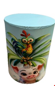 Capa Cilindro - Galo e Porco da Moana Adulta M 60cmAx45cmD