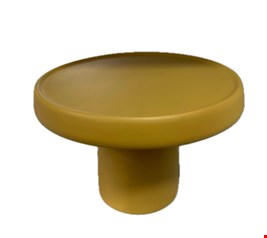 Suporte Cone Liso Fosco Bege / Mostarda 24cmD 16cmA