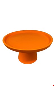 Suporte Cone Liso Fosco Laranja Neon M 20cmD 11cmA